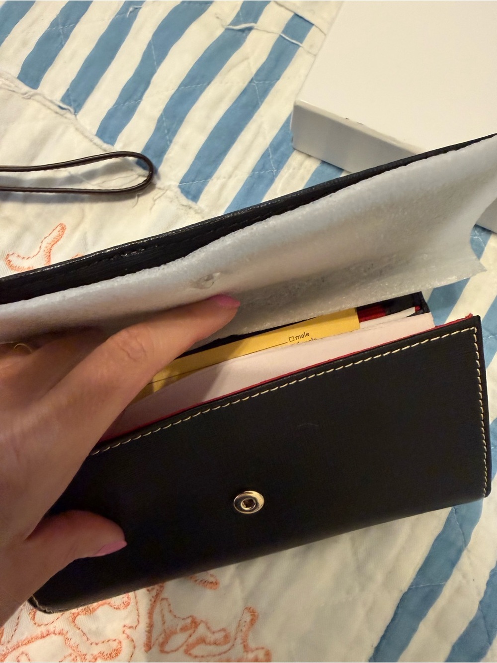 Dooney navy wallet - Picture 3 of 7